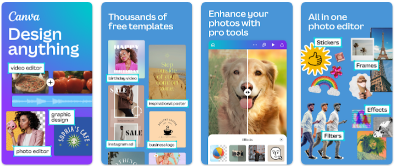 Canva photo collage maker app